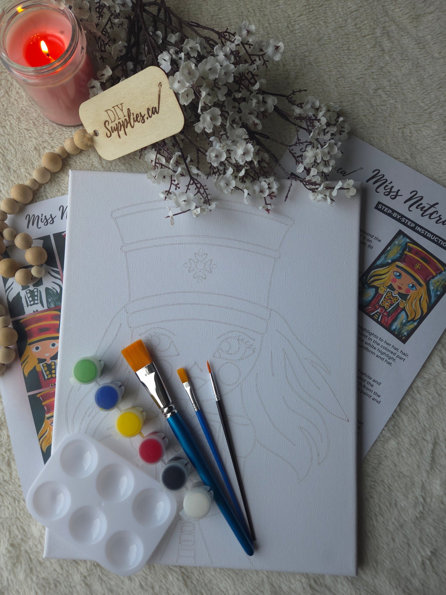 "Arty Party" Canvas Painting Kit - Miss Nutcracker