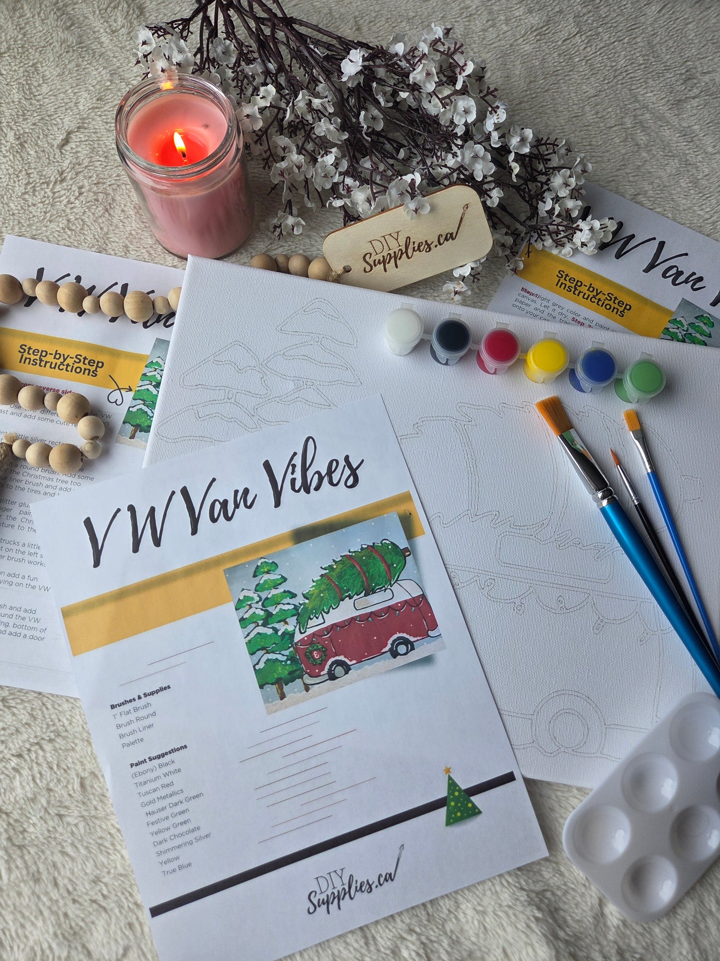 "Arty Party" Canvas Painting Kit - Van Vibes