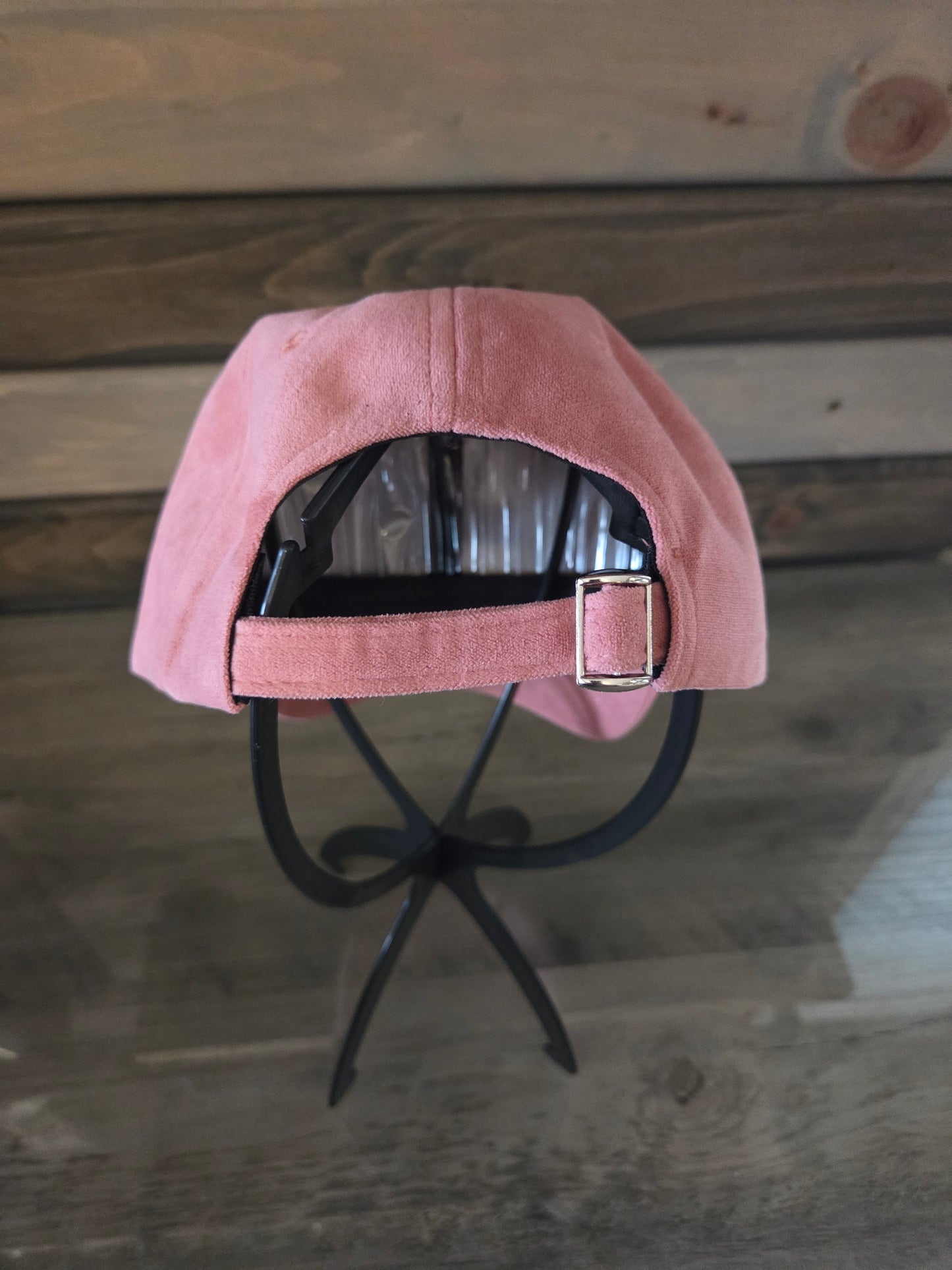Suede Baseball Cap Plain - Blush/Pink