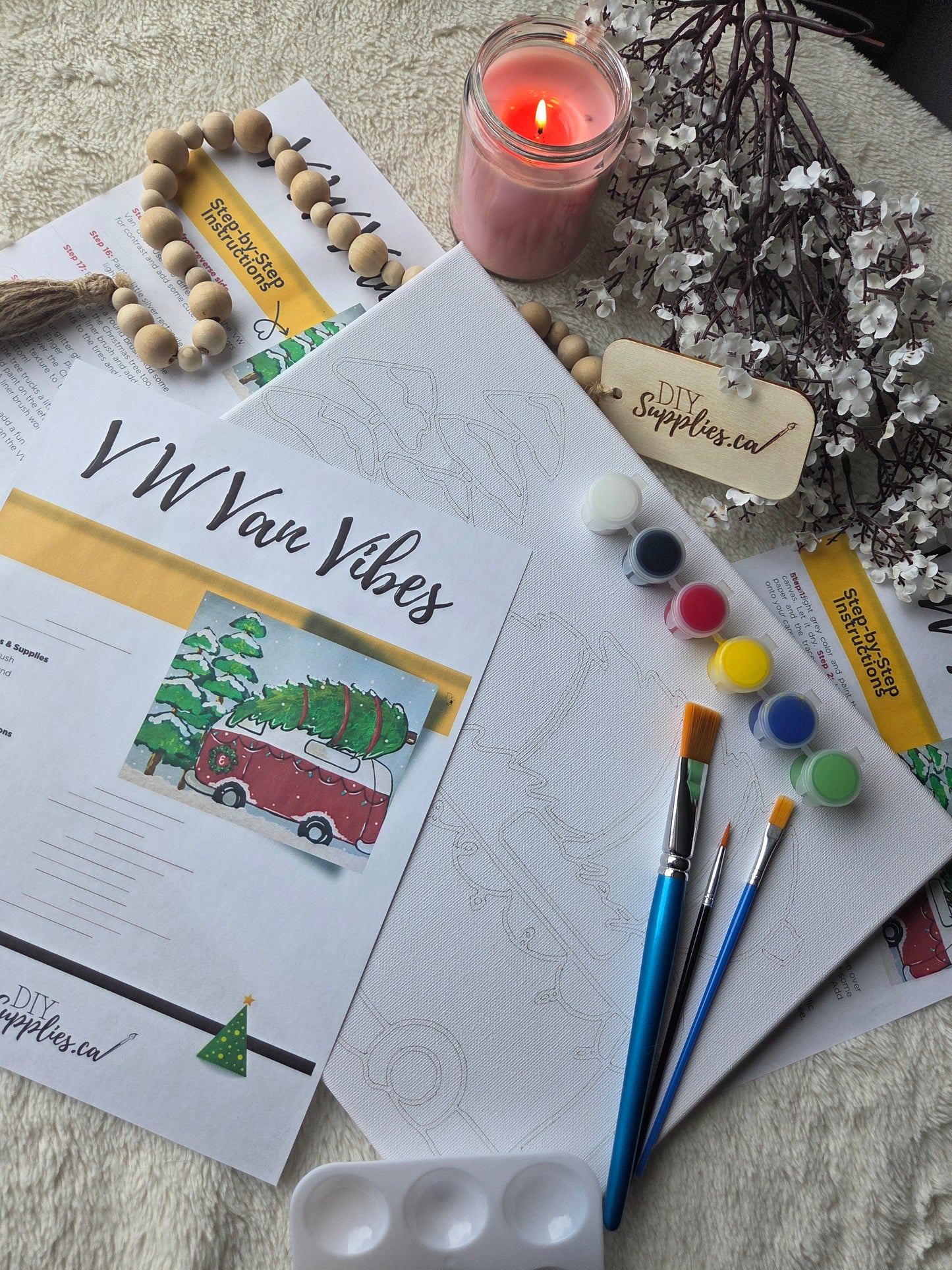 "Arty Party" Canvas Painting Kit - Van Vibes