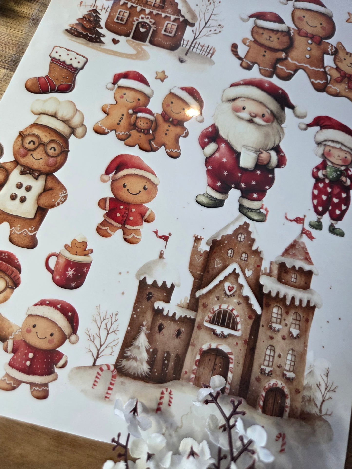 Water Transfer - Ginger Delights 8.5 x 11  Transfer Sheet