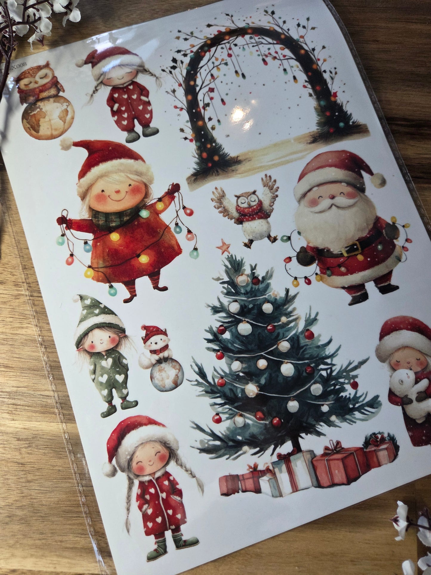 Water Transfer - Holiday Lights 8.5 x 11  Transfer Sheet