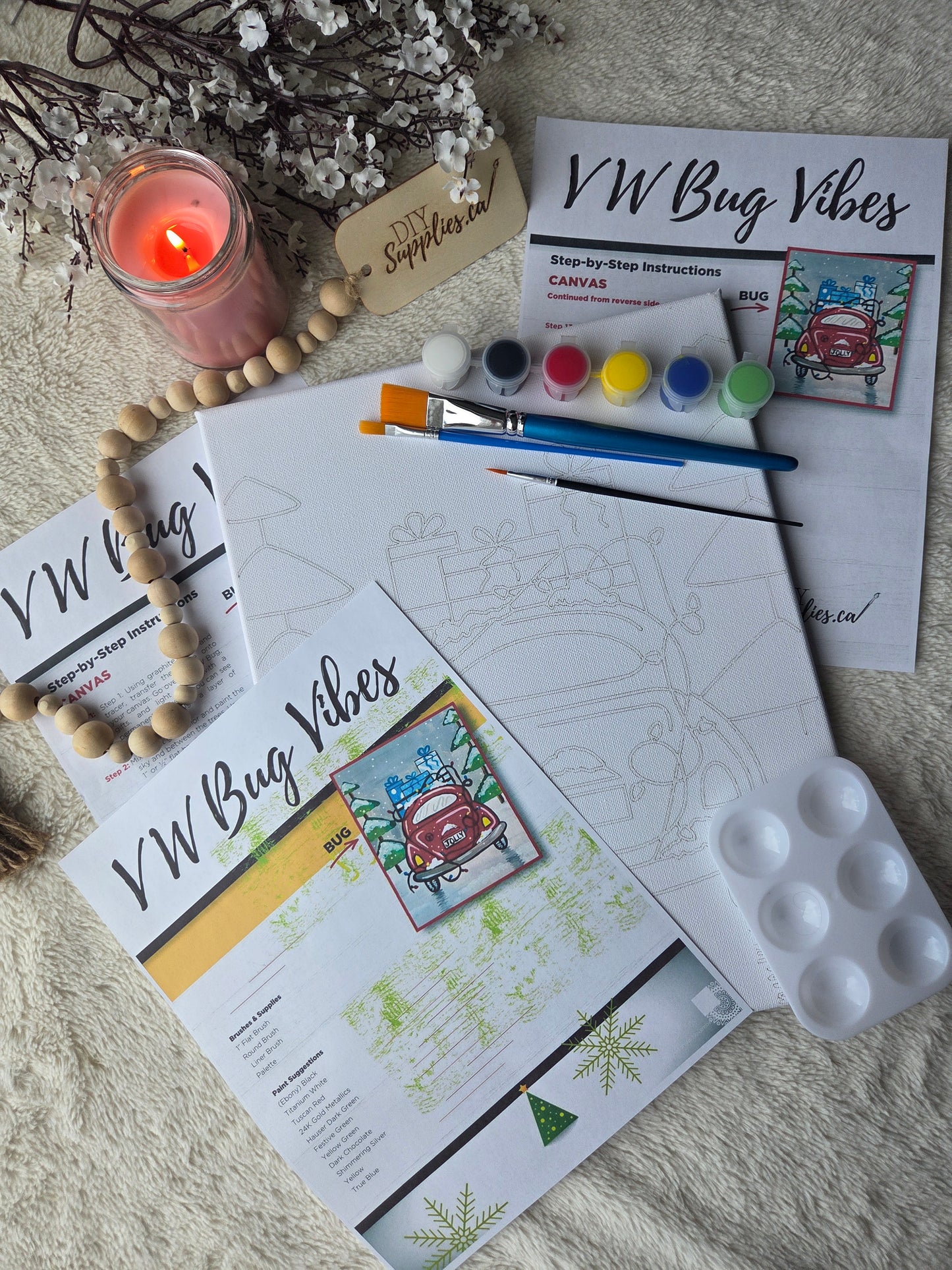 "Arty Party" Canvas Painting Kit - Bug Vibes