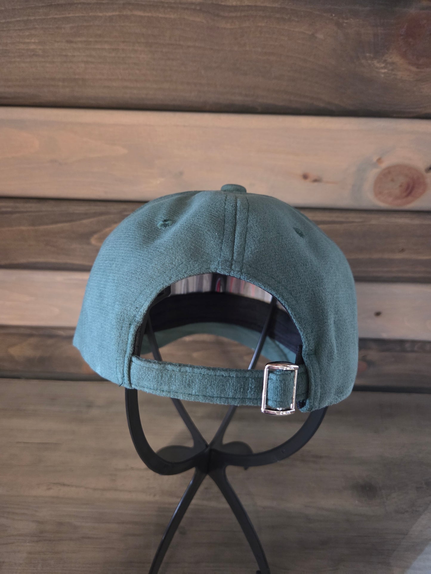 Suede Cap Green Burnt & Brushed Hat Blank
