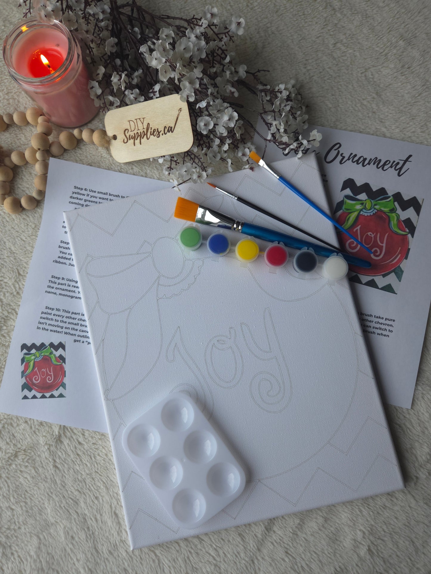 "Arty Party" Canvas Painting Kit - Christmas Joy