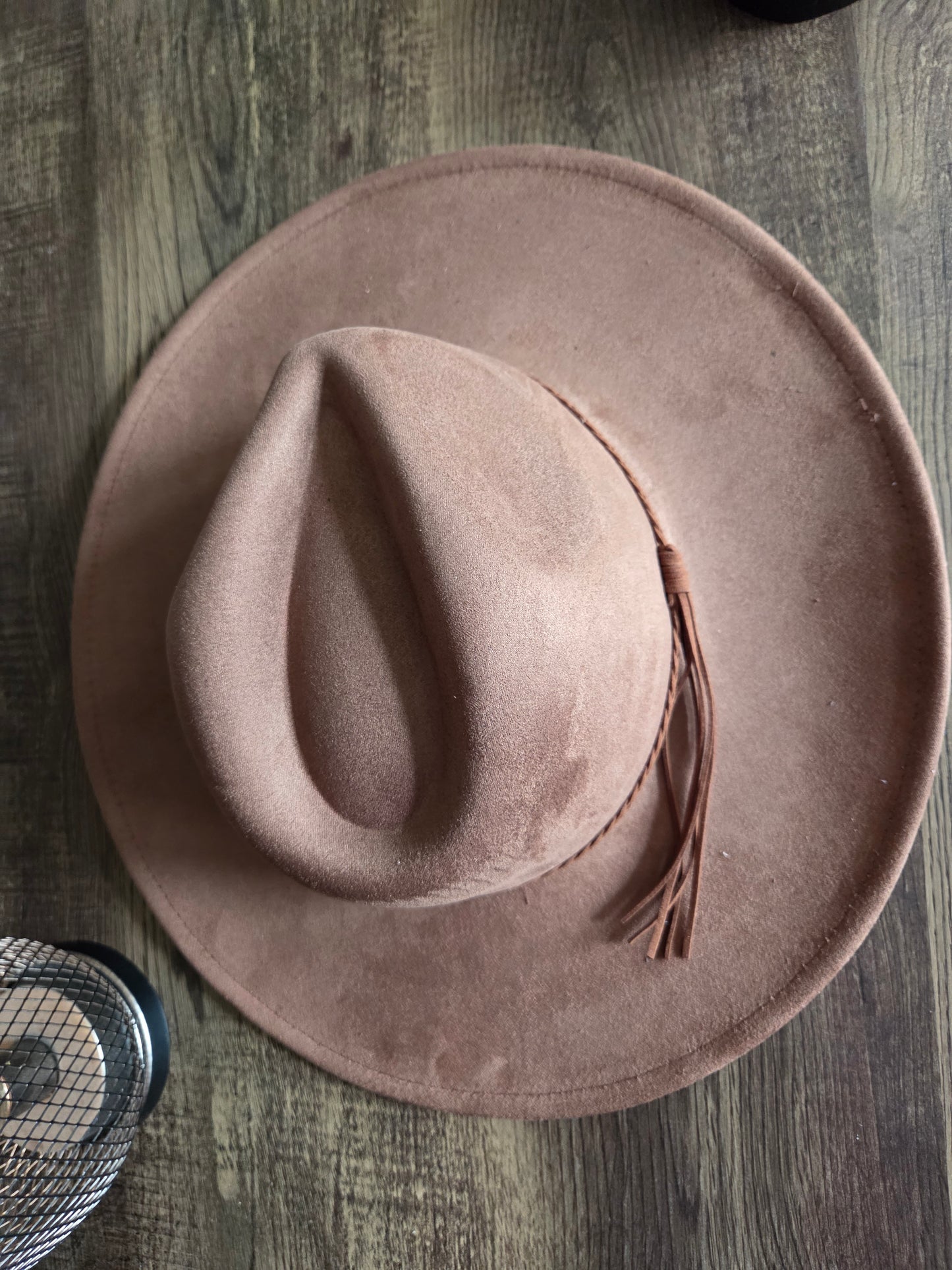 Plain Tear Drop Brown Burnt & Brushed Hat Blank