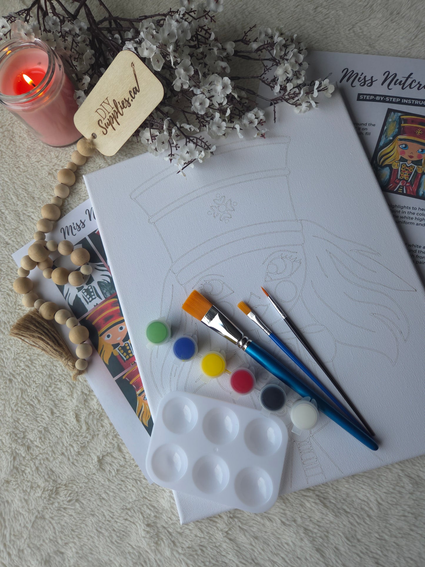 "Arty Party" Canvas Painting Kit - Miss Nutcracker