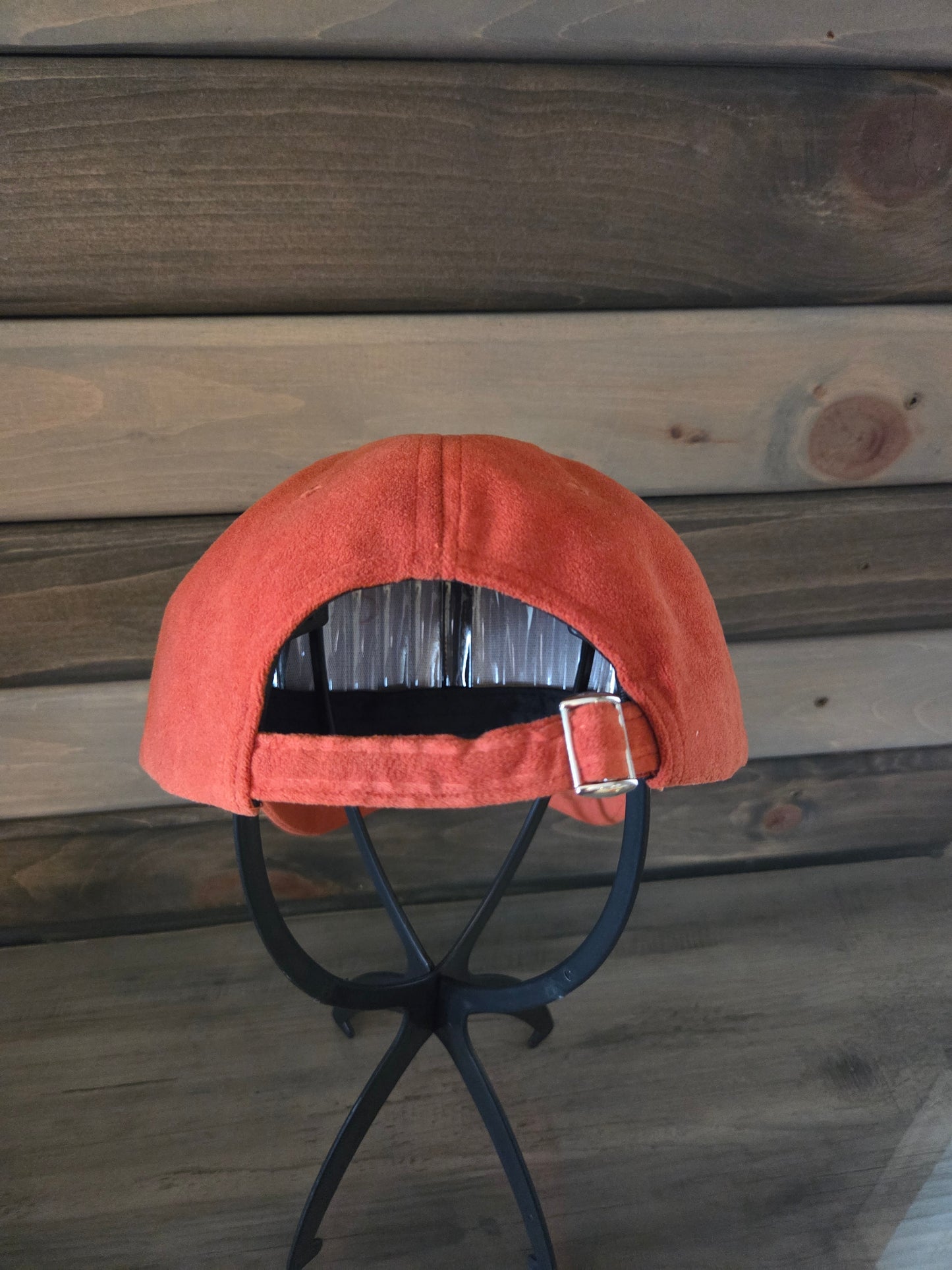Suede Baseball Cap Plain - Rust