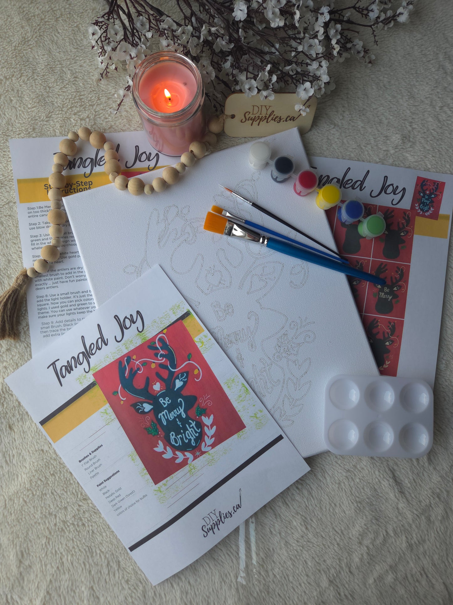 "Arty Party" Canvas Painting Kit - Tangled Joy