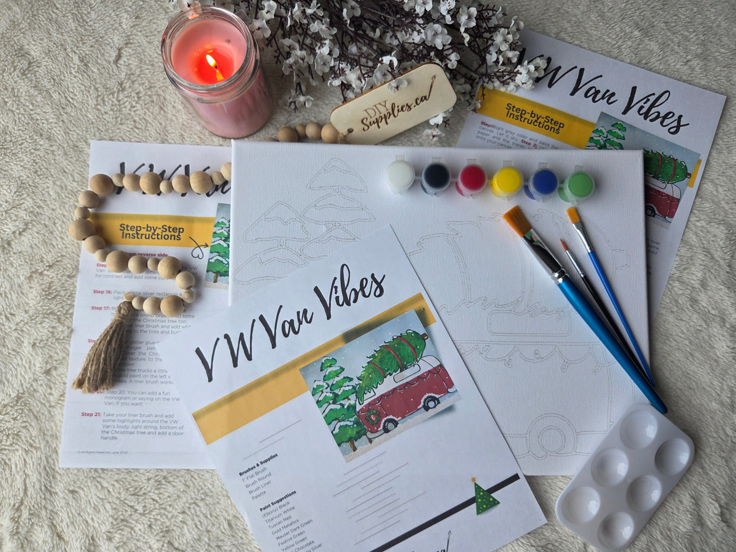 "Arty Party" Canvas Painting Kit - Van Vibes