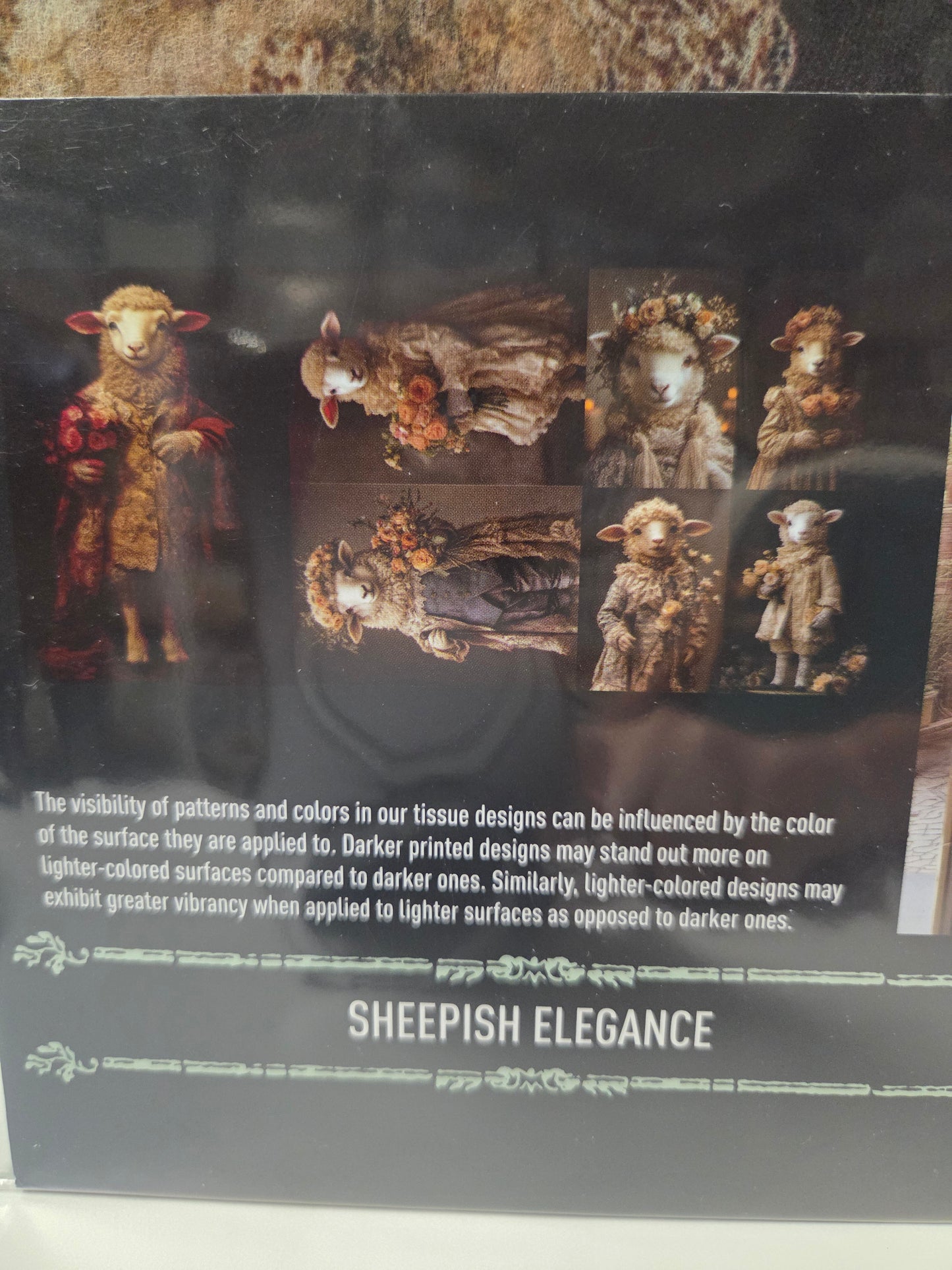 ReDesign A3 Decoupage Decor Fiber - Sheepish Elegance