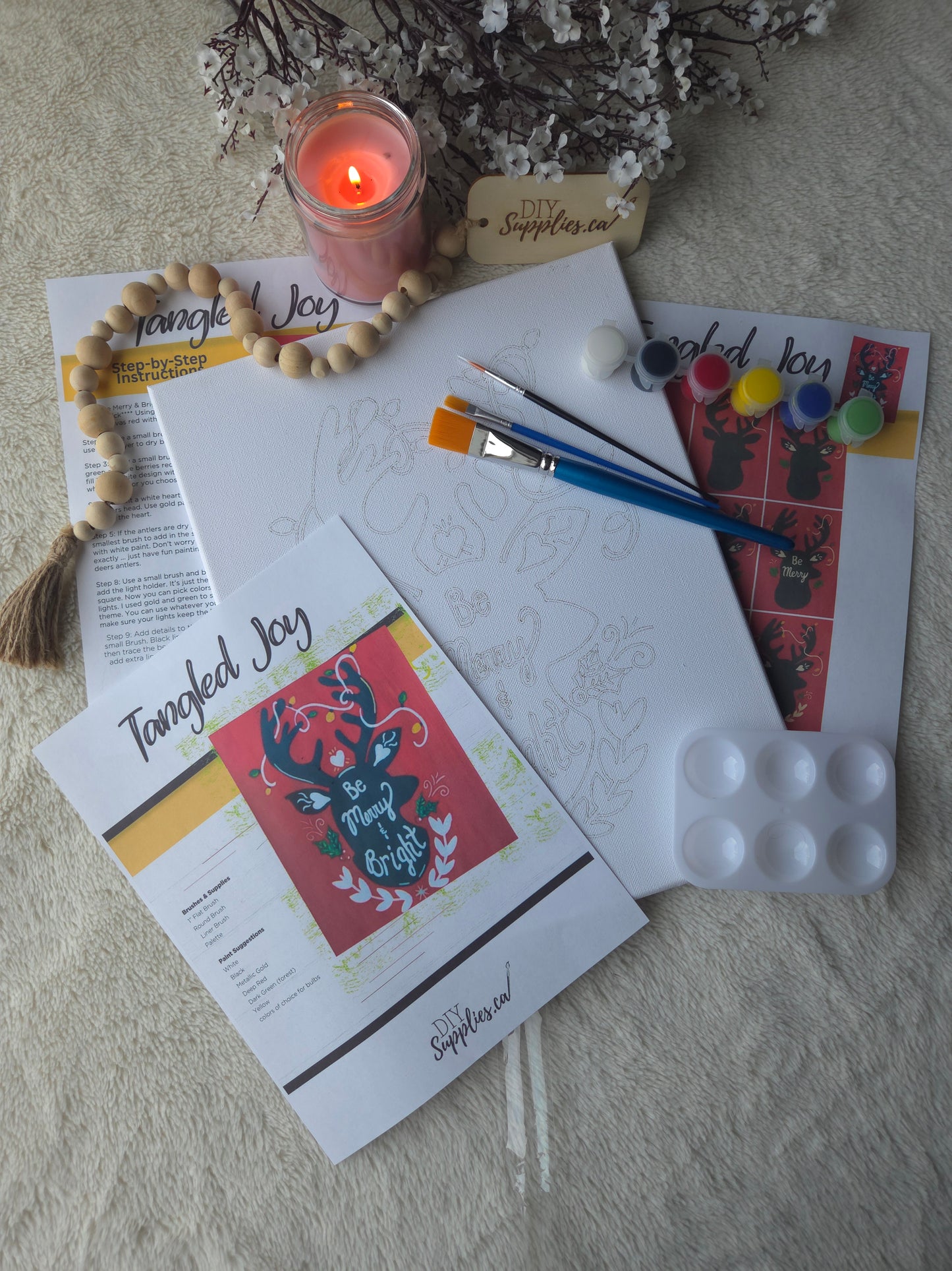 "Arty Party" Canvas Painting Kit - Tangled Joy