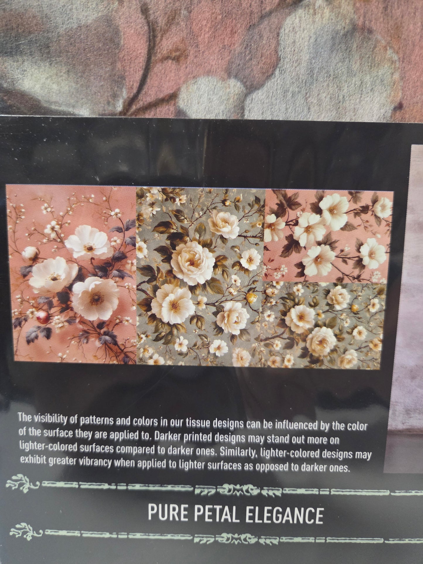 ReDesign A3 Decoupage Decor Fiber - Pure Petal Elegance
