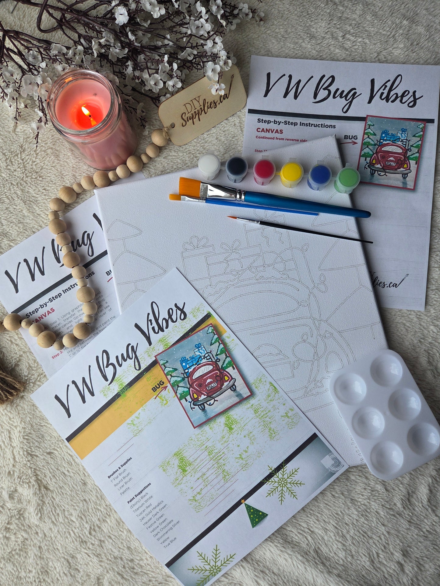 "Arty Party" Canvas Painting Kit - Bug Vibes