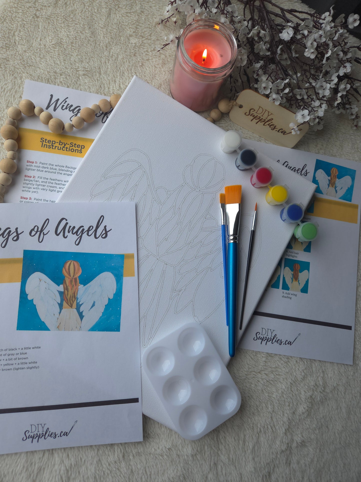 "Arty Party" Canvas Painting Kit - Wings of Angels