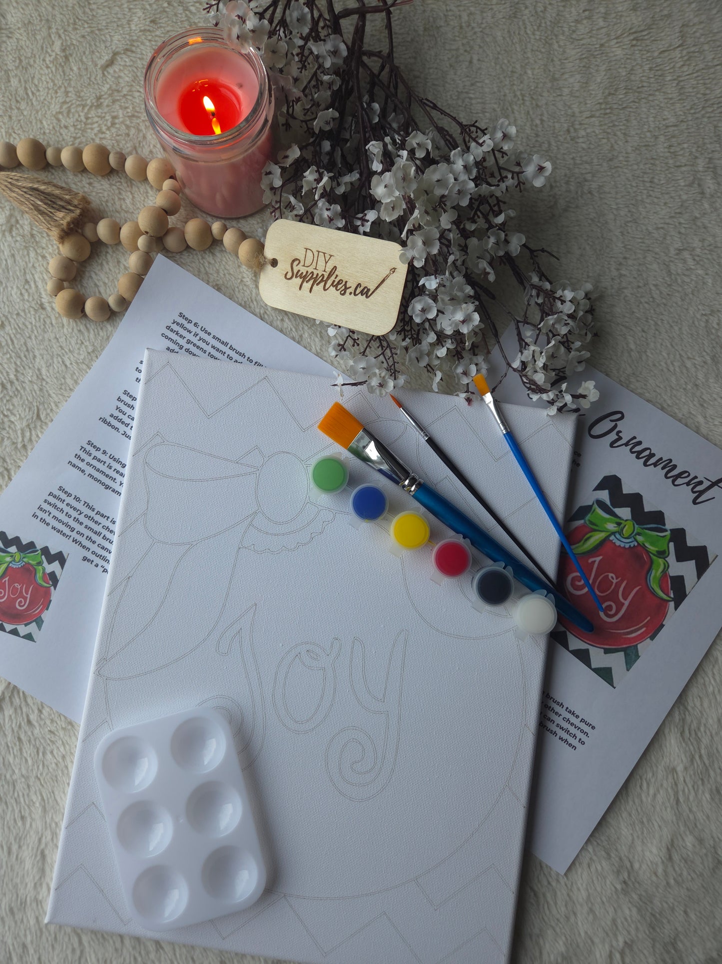 "Arty Party" Canvas Painting Kit - Christmas Joy