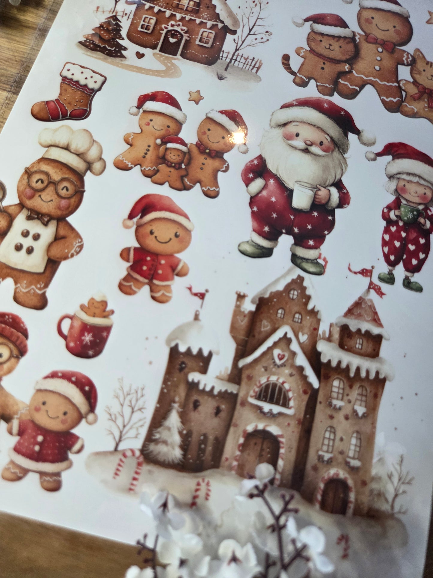 Water Transfer - Ginger Delights 8.5 x 11  Transfer Sheet