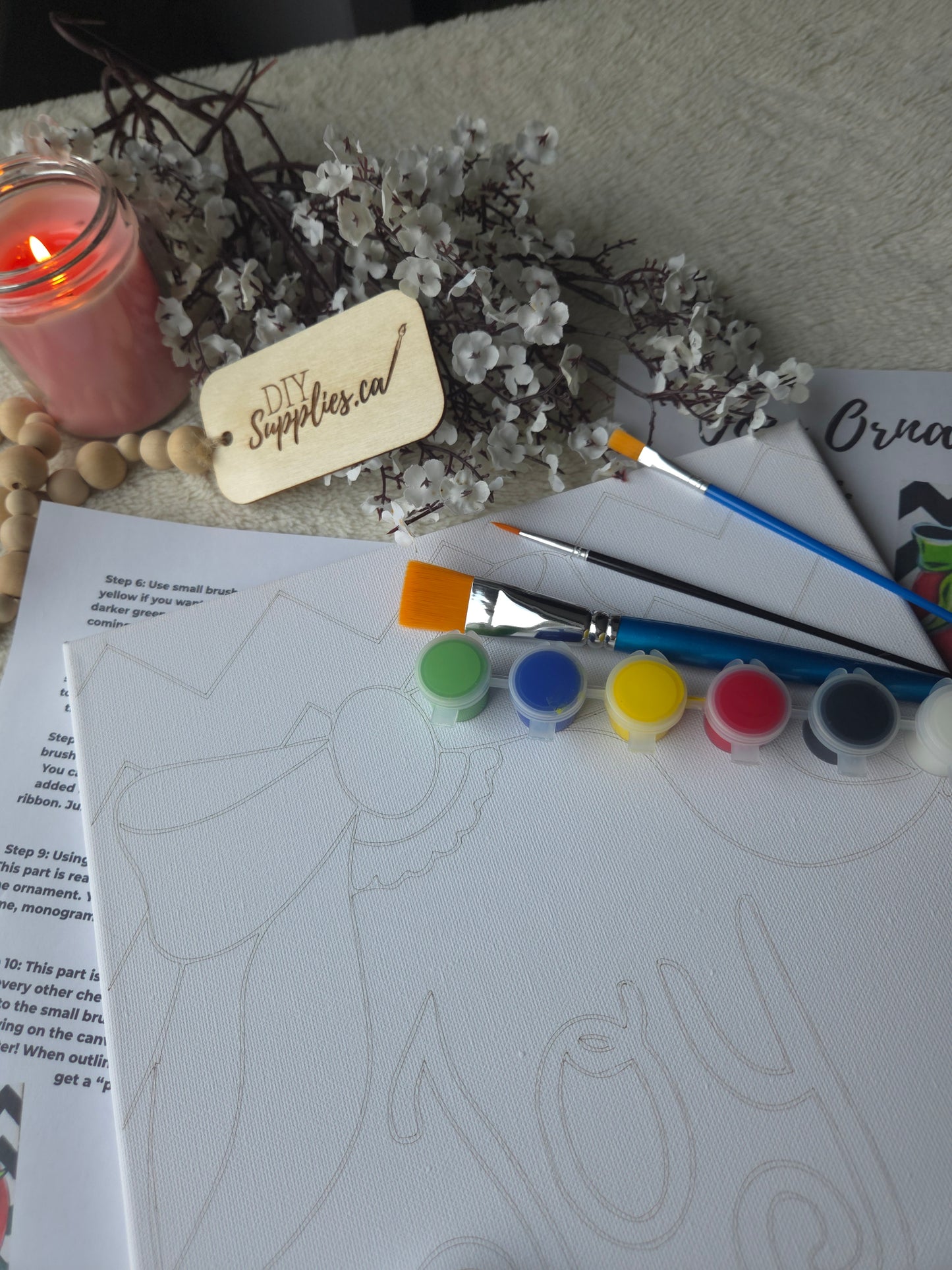 "Arty Party" Canvas Painting Kit - Christmas Joy