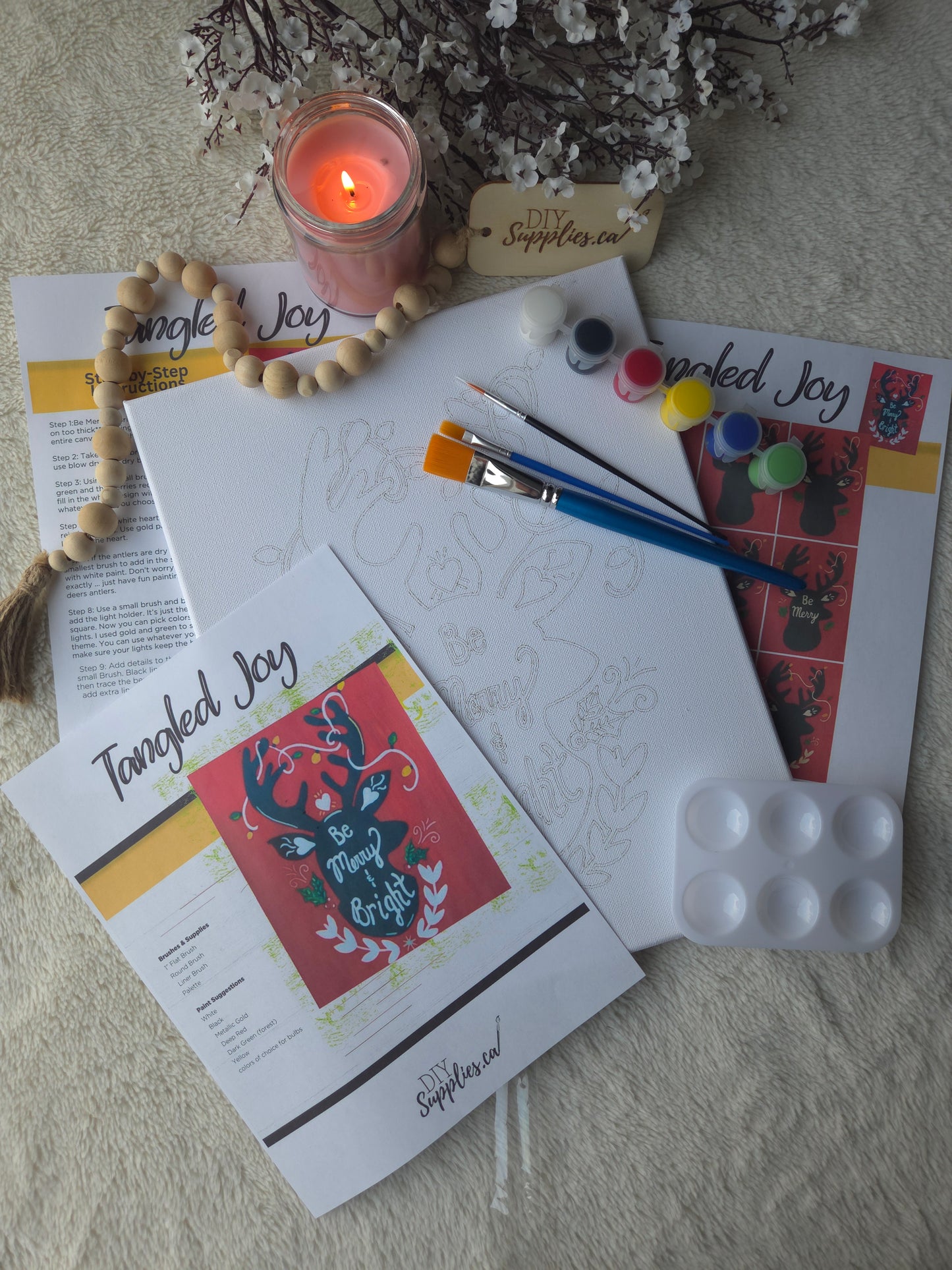 "Arty Party" Canvas Painting Kit - Tangled Joy