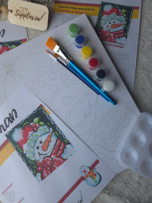 "Arty Party" Canvas Painting Kit - Snowman