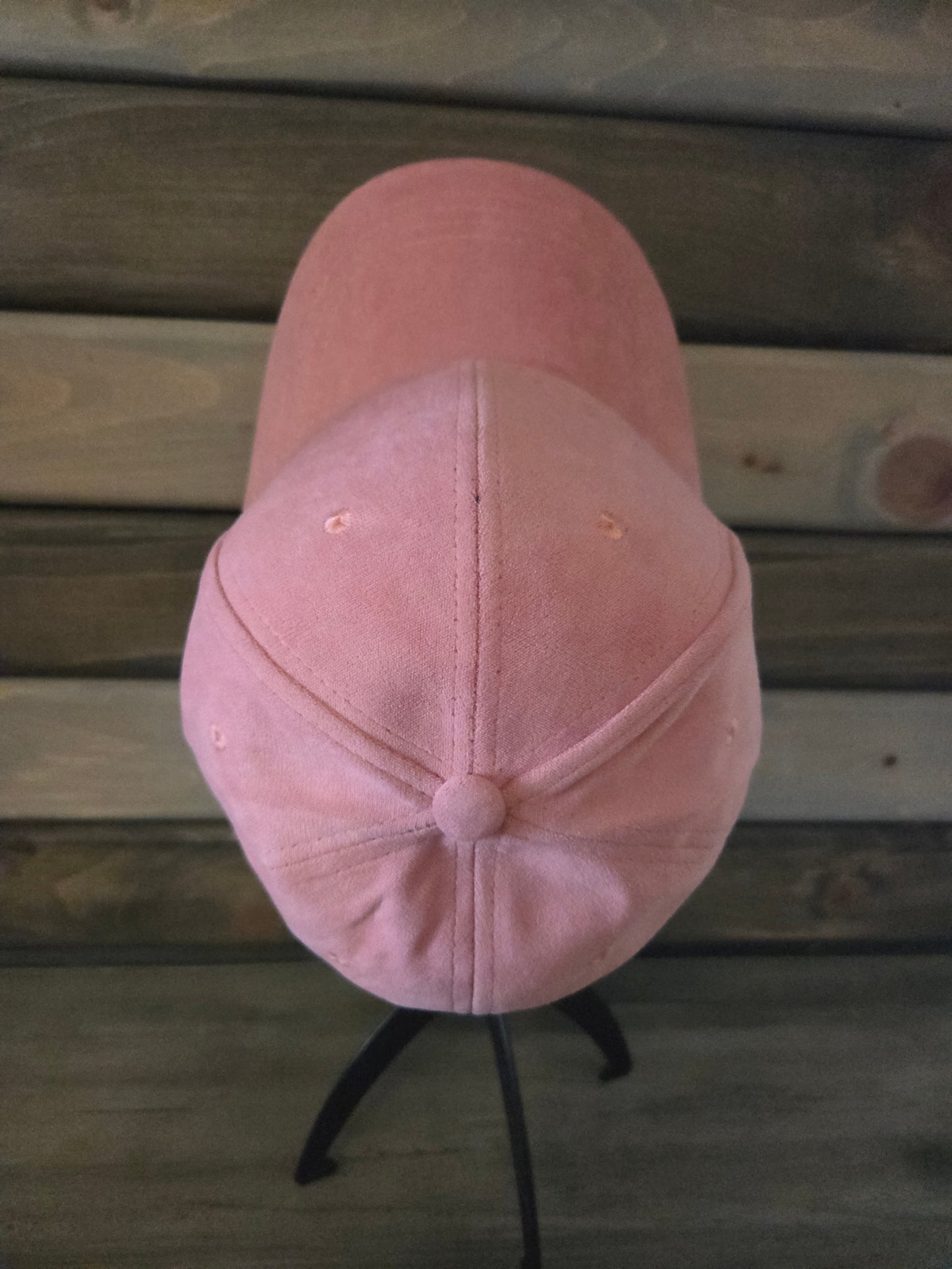Suede Baseball Cap Plain - Blush/Pink
