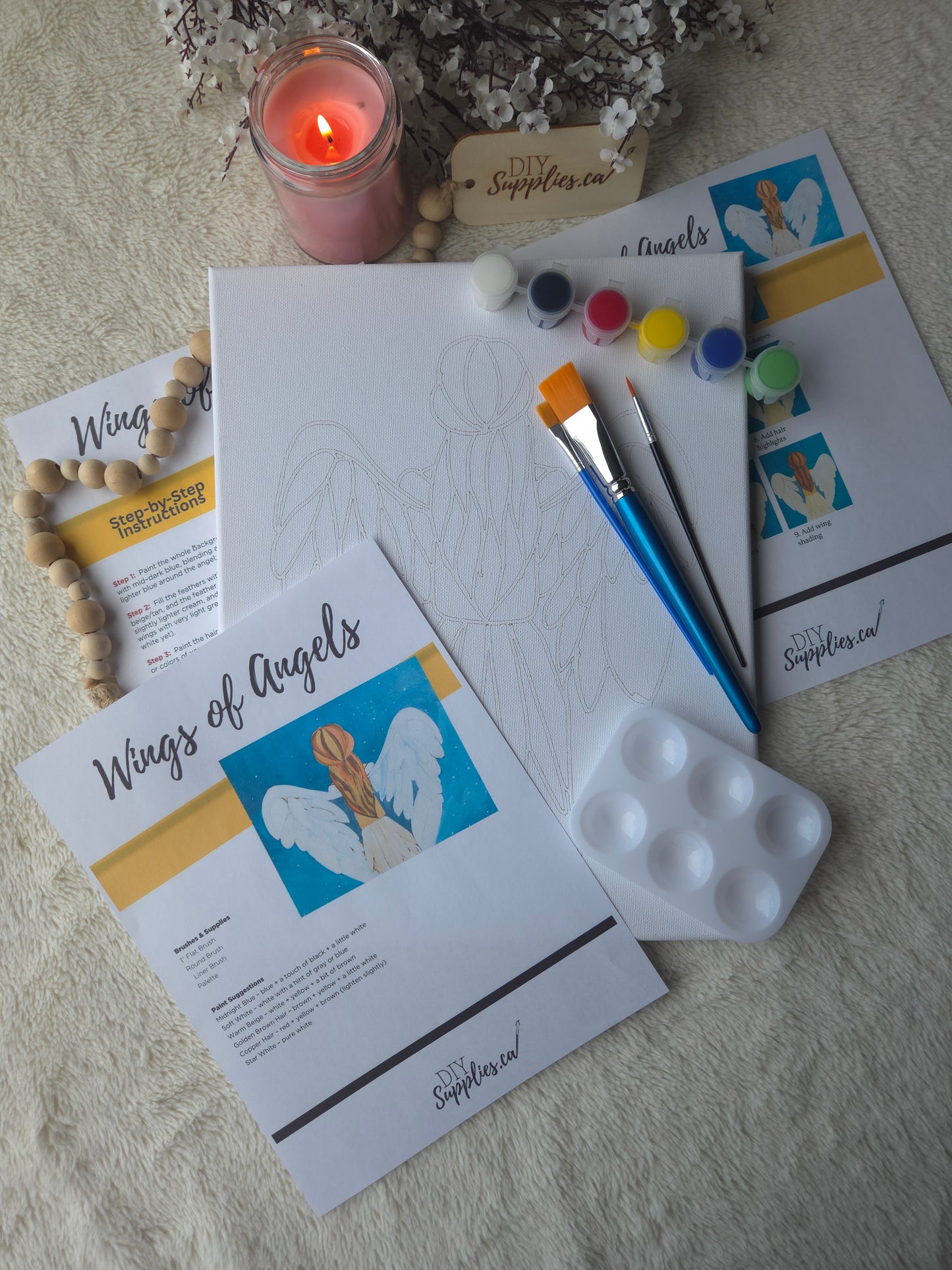 "Arty Party" Canvas Painting Kit - Wings of Angels