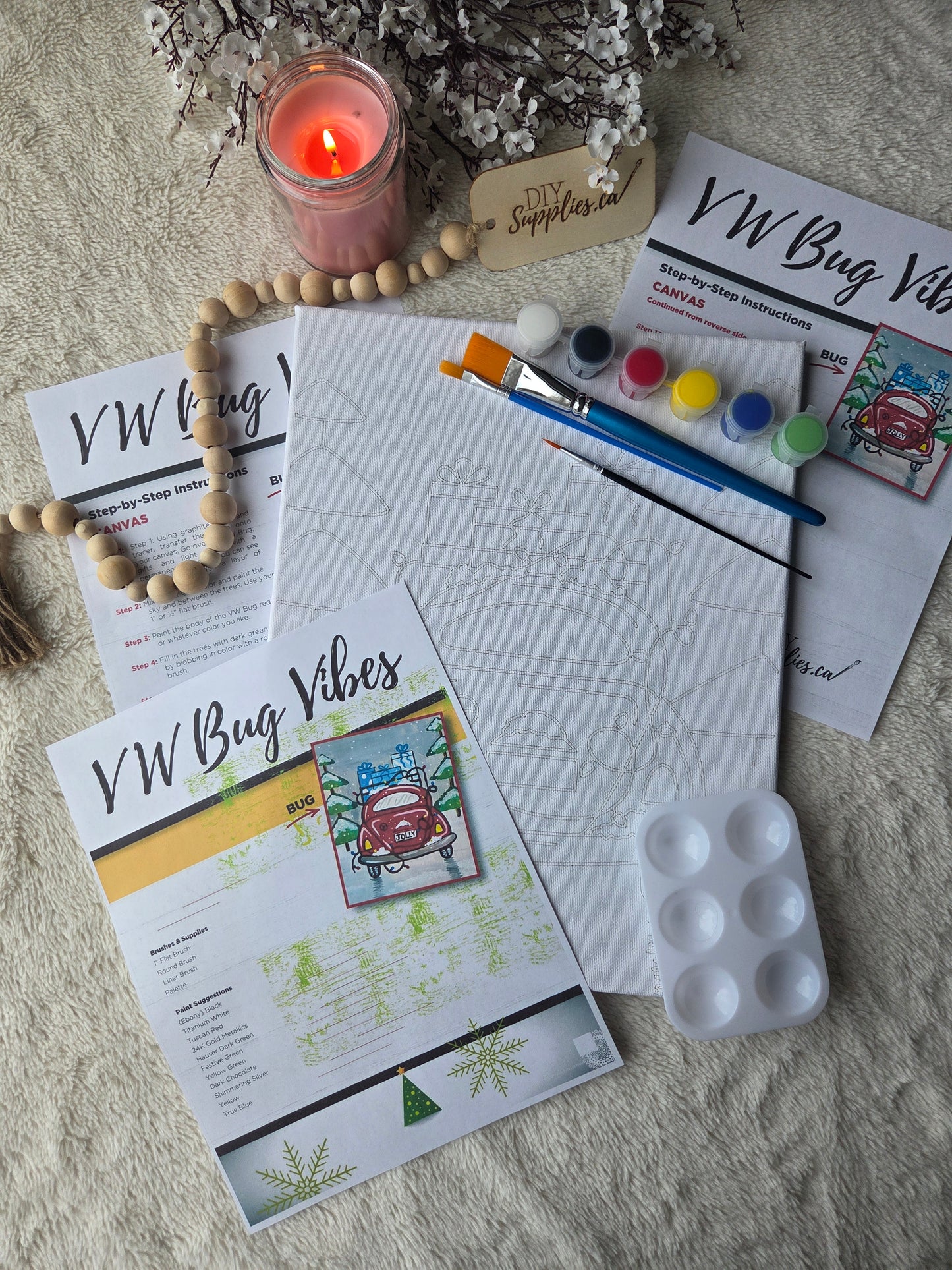 "Arty Party" Canvas Painting Kit - Bug Vibes