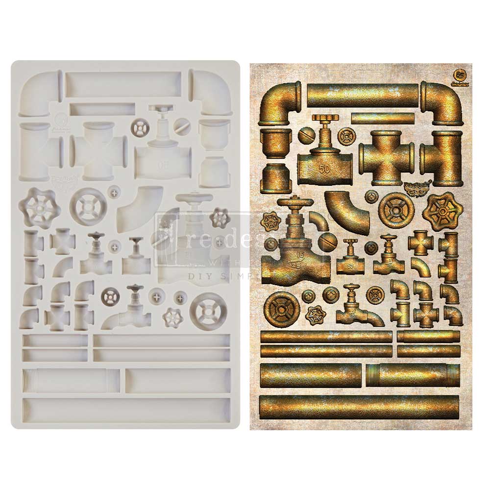 Finnabair Decor Mould - Rusty Pipeline