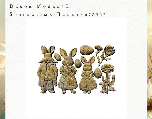 Re Design Decor Mould - Springtime Bunny