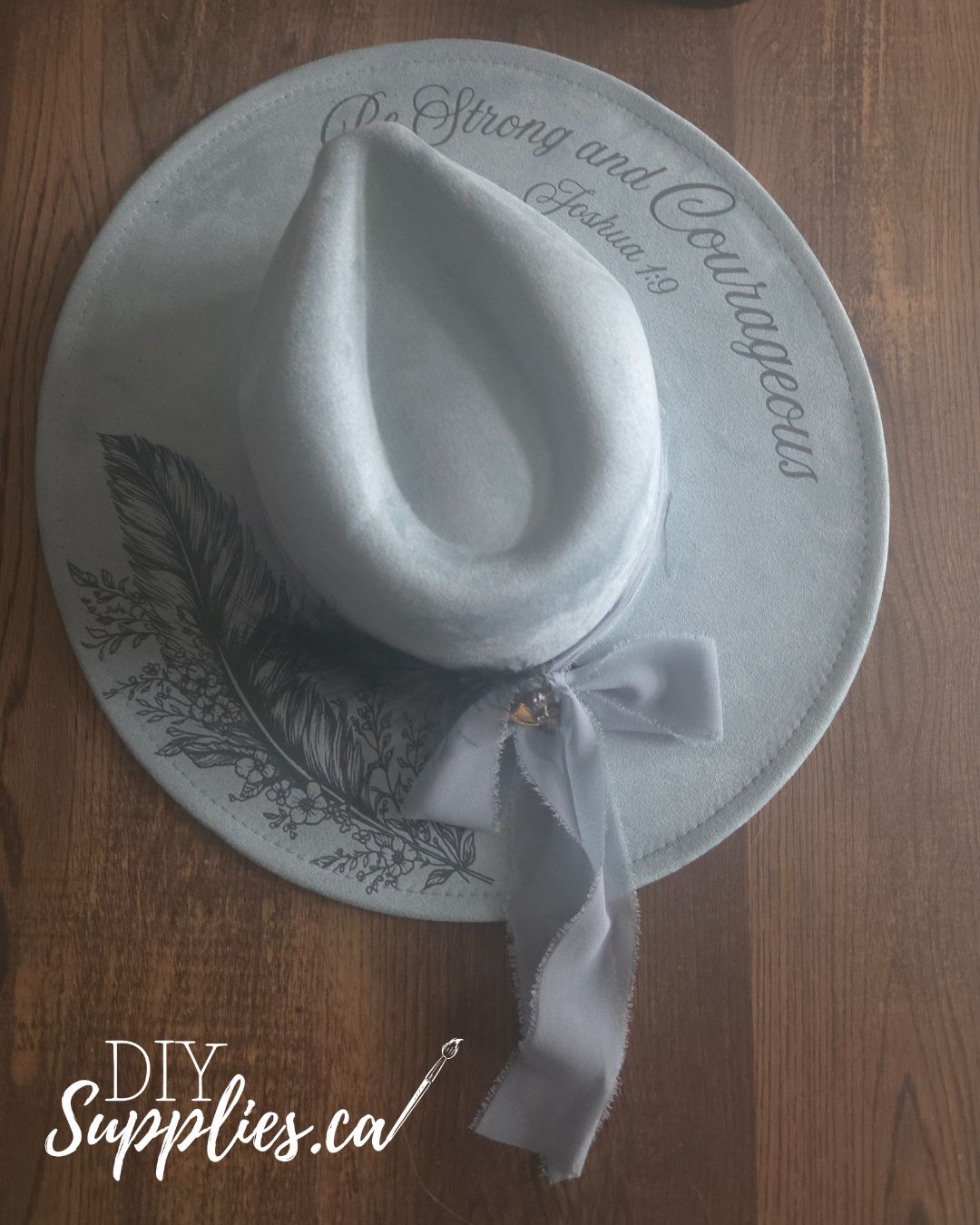 Be Strong Cowgirl Hat - Burnt & Brushed Art Hat