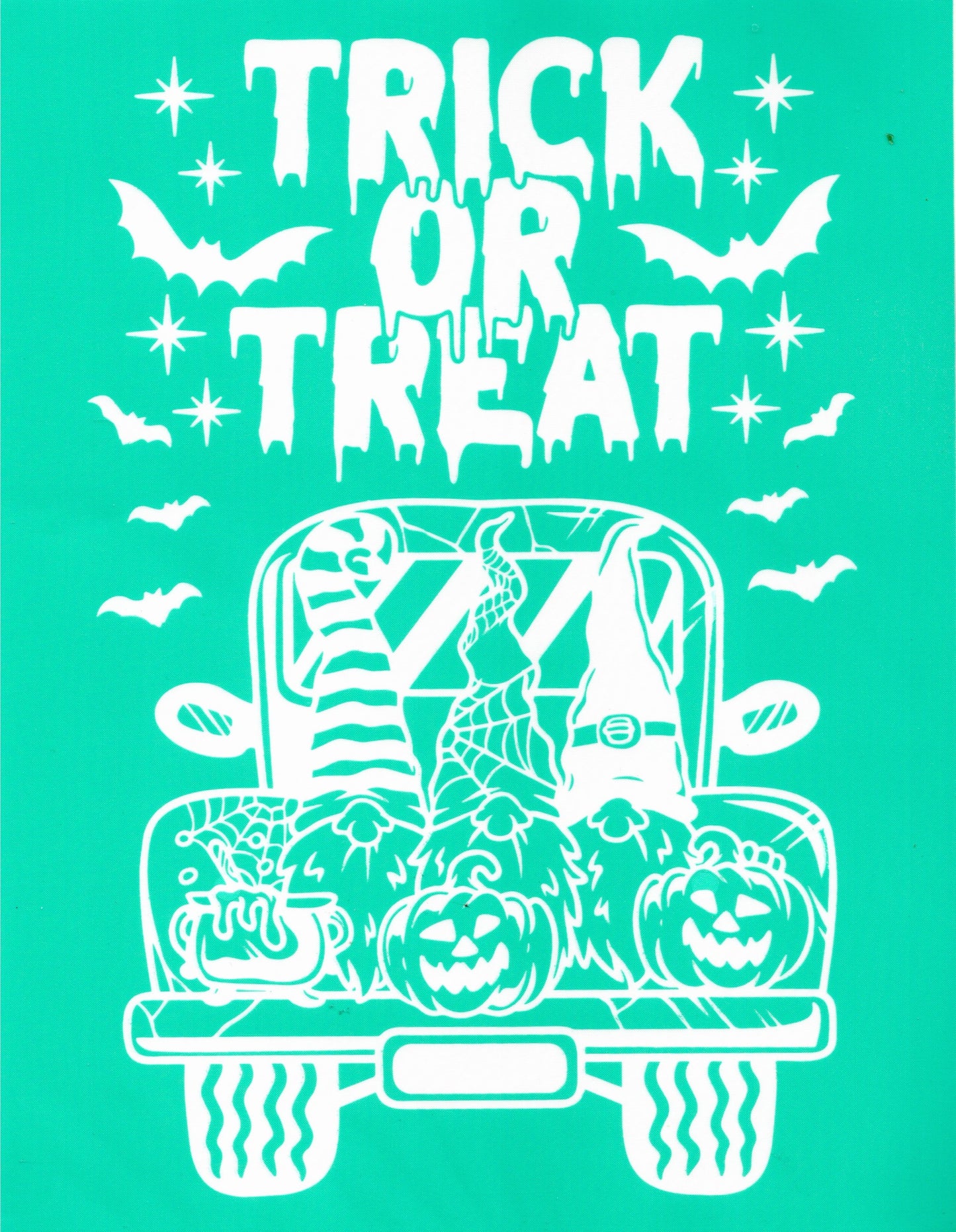 Adhesive Silk Screen Stencil - Trick or Treat