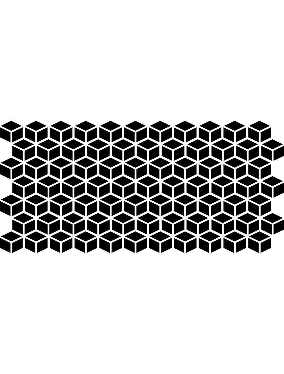 Dixie Belle Belles and Whistles Mylar Stencil - Trippy Blocks Stencil