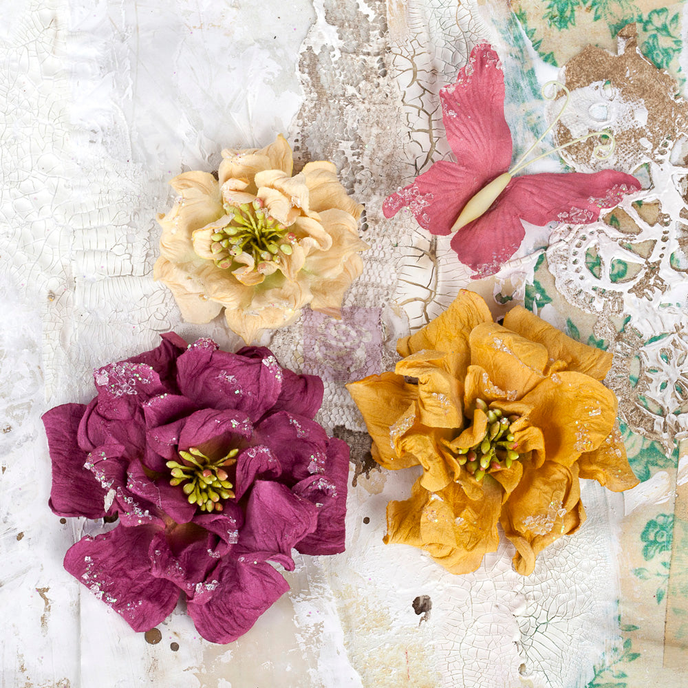 Prima Flowers -  4 Piece Troika Plum