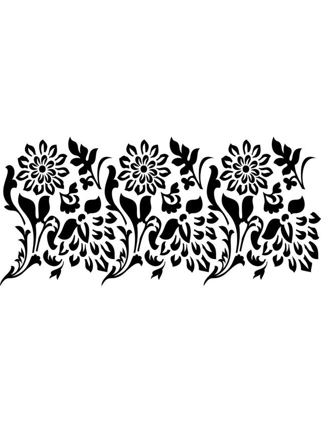 Dixie Belle Belles and Whistles Mylar Stencil - Tea Towel Floral