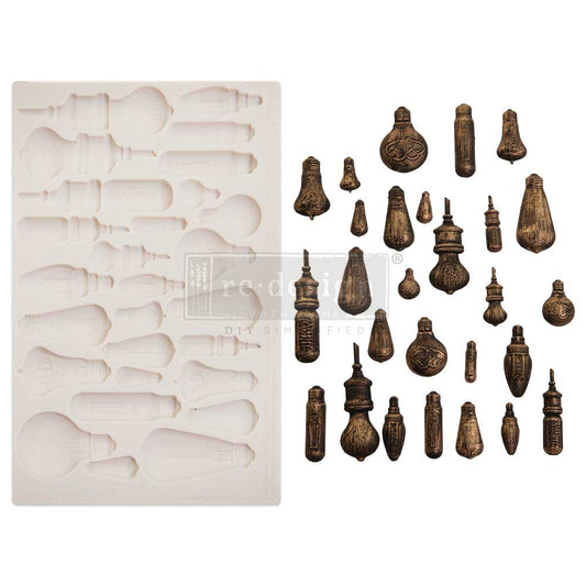 Finnabair Decor Mould - Vintage Light Bulbs