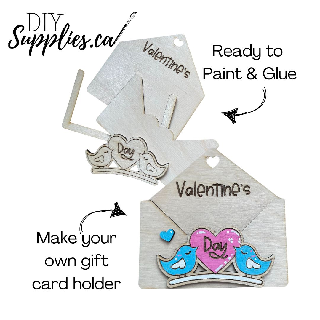 Valentine's Day - Ready to Paint & Glue Valentine Gift Card Holder