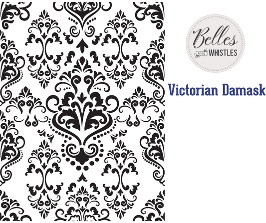 Dixie Belle Belles and Whistles Mylar Stencil - Victorian Damask
