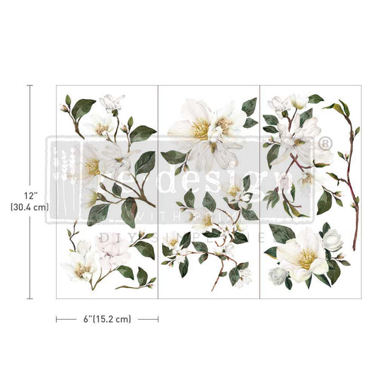 Re-Design Decor Transfers - White Magnolia