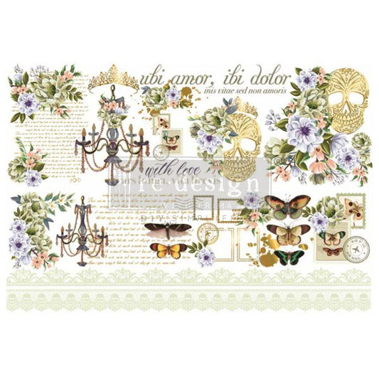 Redesign Decor Transfer - With Love, Skully