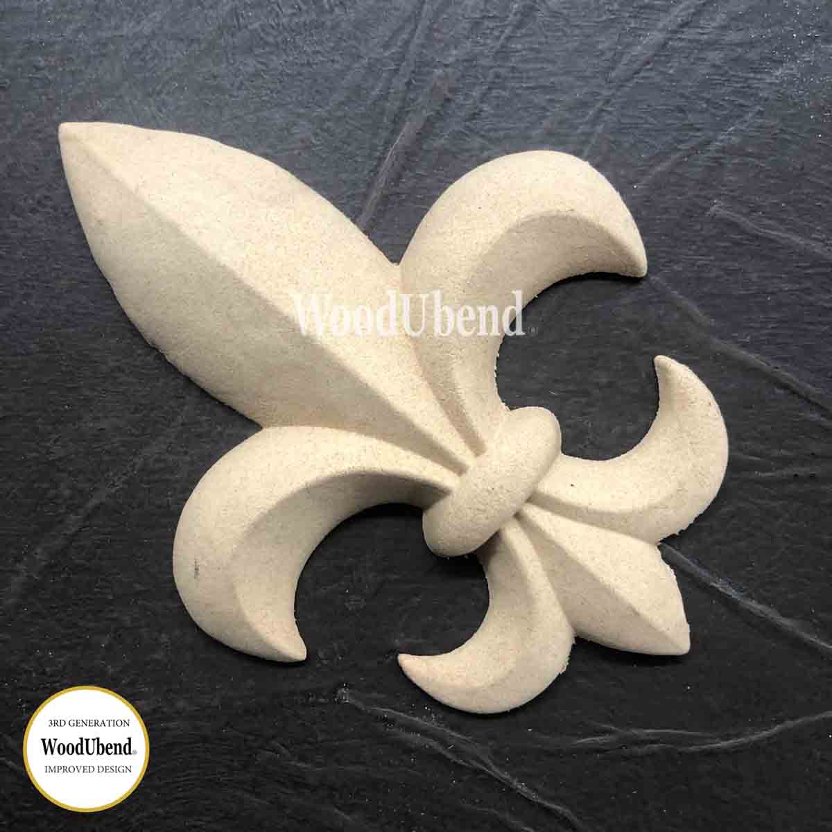 Pack of Two Fleur-De-Lis WUBX1011 11x8cm