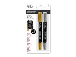 Chalk Writer Twin Pack - Gold & Silver