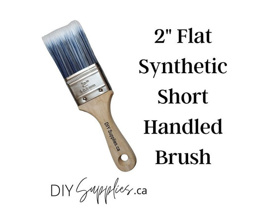 Short Handle 2" Synthetic Flat Brush