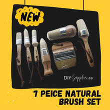 Load image into Gallery viewer, 7 Piece Natural Brush Set