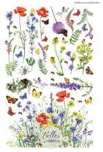 Load image into Gallery viewer, Belles and Whistles Transfers - Wildflowers &amp; Butterflies