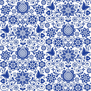 Belles and Whistles Rice Paper - Ornate Blue Glass