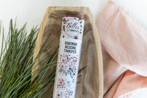 Belles and Whistles Transfers - Bohemian Wedding Transfer