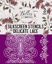 Load image into Gallery viewer, Belles and Whistles Silk Screen Stencils - Delicate Lace