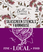 Load image into Gallery viewer, Belles and Whistles Silk Screen Stencils - Farmhouse