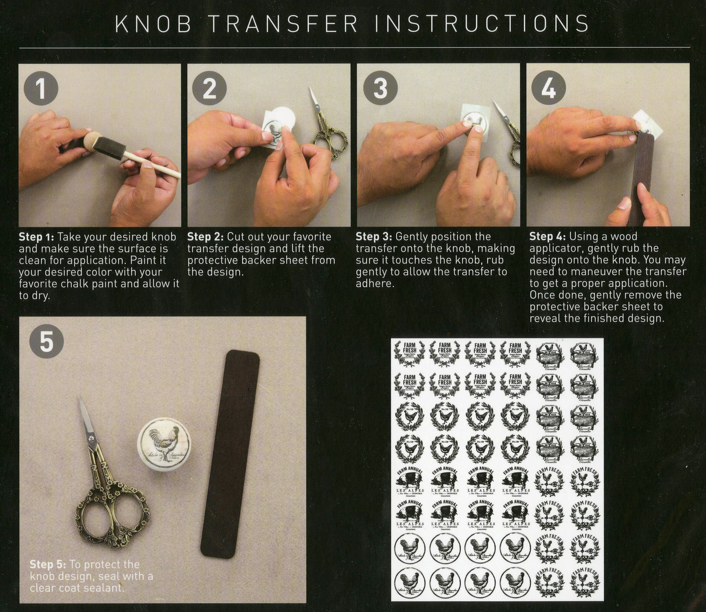 Knob Transfers by Re-Design - Farmhouse Delight