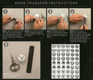 Knob Transfers by Re-Design - French Noir
